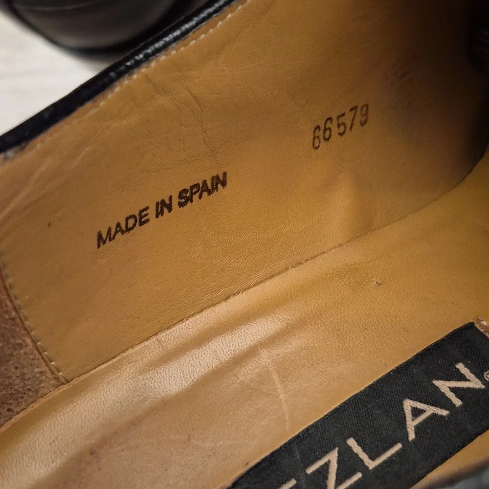 MEZLAN Spain Pravia Black Leather Sz 11 M Mens Lace Up Dress‎ Shoes